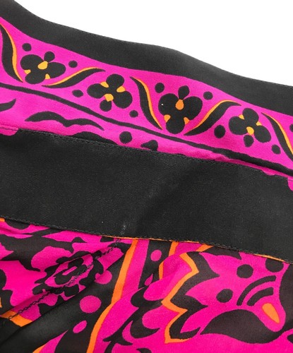 VERSACE Silk all over pattern L/S shirt Size: 56 Pink Men Authentic from JAPAN - Picture 4 of 9