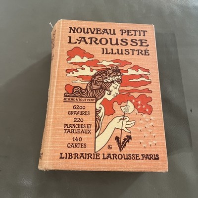 Antique Nouveau Petit Larousse Illustre Dictionary French - Claude