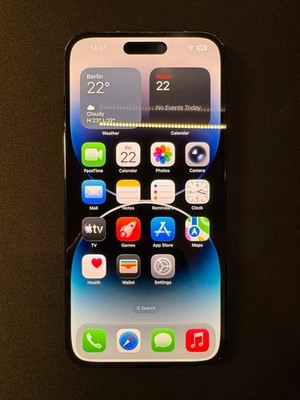 Apple iPhone 14 Pro Max - 128GB - Space Black (Ohne Simlock) (Dual-SIM)