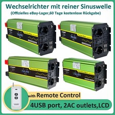 8000W 6000W 4000W Reiner Sinus Wechselrichter 12V 24V zu 230V Spannungswandler