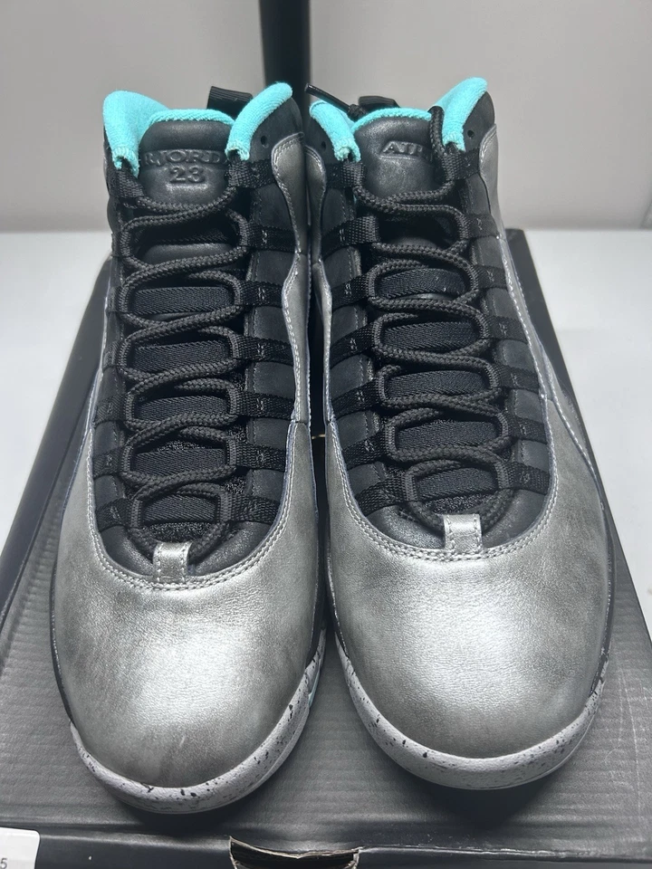 尺寸 10.5- Air Jordan 10 复古 Lady Liberty 705178-045 🗽 DS Og All — 第 3/4 张图片