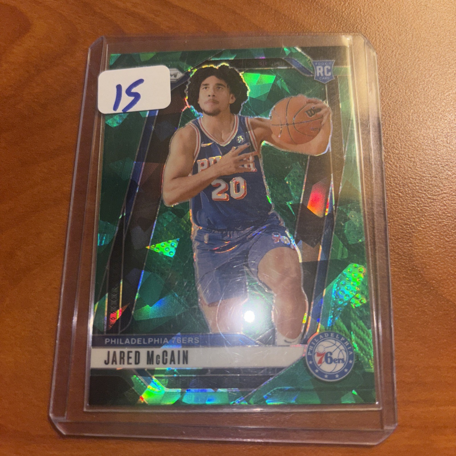 2024-25 Panini Prizm - Jared McCain #222 Green Ice Prizm (RC)