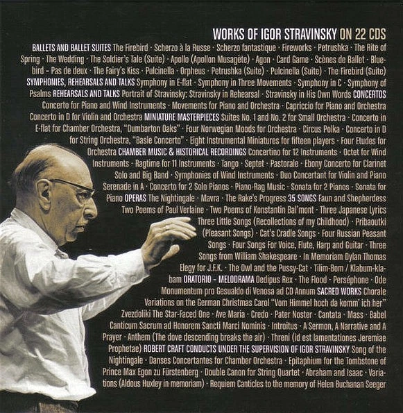 STRAVINSKY CONDUCTS | WORKS OF IGOR STRAVINSKY | 22 CD BOX SONY - Bild 2 von 4