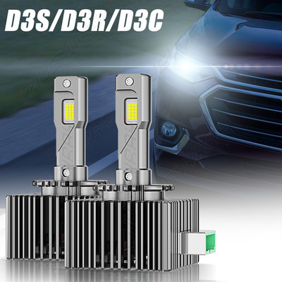 LED Headlight Bulbs Replace 35W D3S D3R HID Xenon Super White Conversion Kit 6K