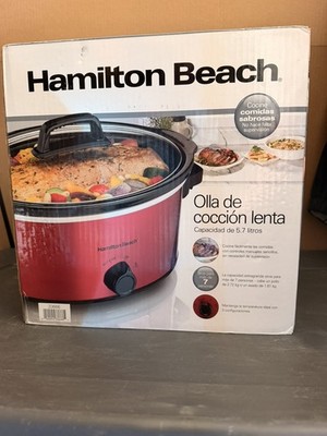 Hamilton Beach 33666 6 Quart Slow Cooker - Red