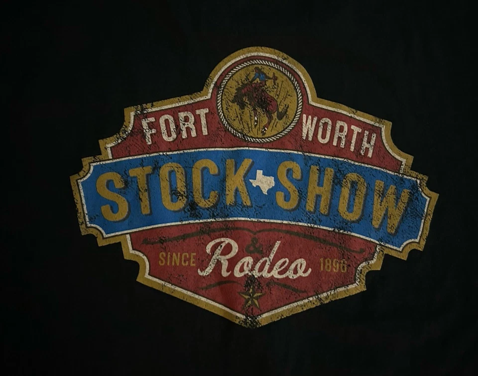 Fort Worth Texas Stock Show And Rodeo Black Graphic Long Sleeve T-Shirt 4XL - Image 4 of 4