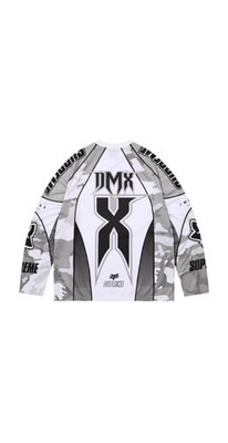 Supreme Fox Racing DMX Jersey White Snow Camo XXL DEADSTOCK IN