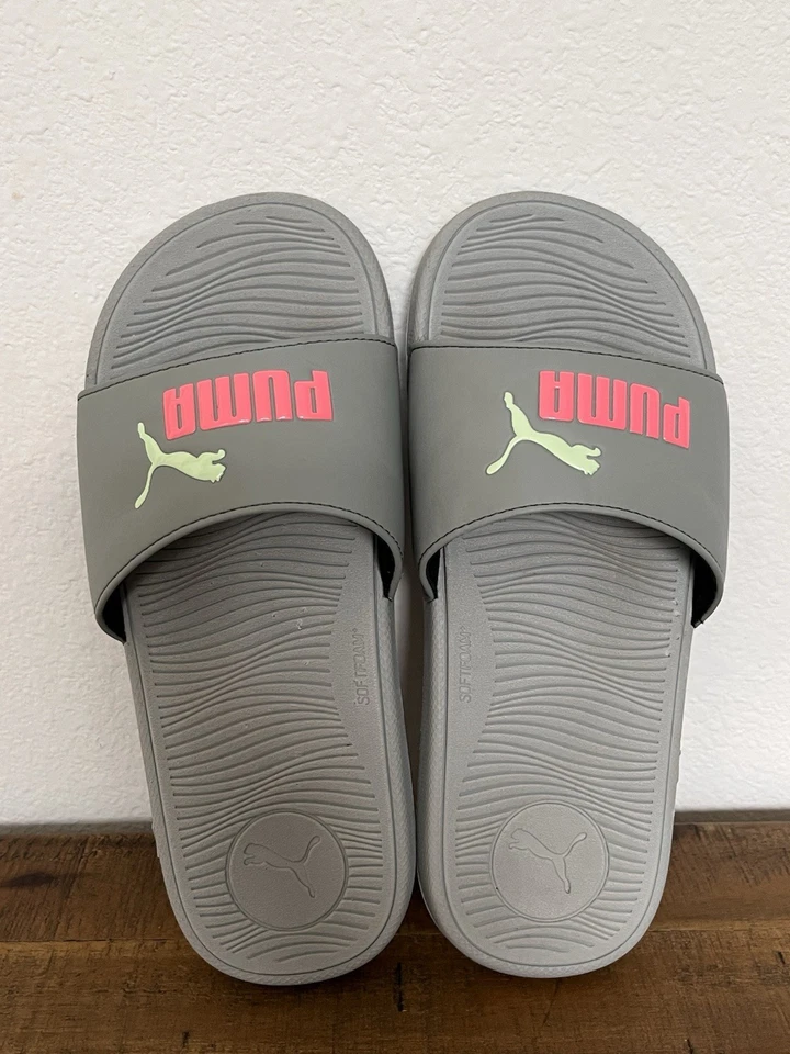 Puma Woman’s Cool Cat Sports Sandals Slid Gray Casual Sandal - Image 3 of 4