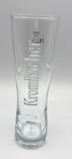 Krombacher Embossed Pilsner Beer Pub Bar Thumbprint Drinking Glass 8" Man Cave
