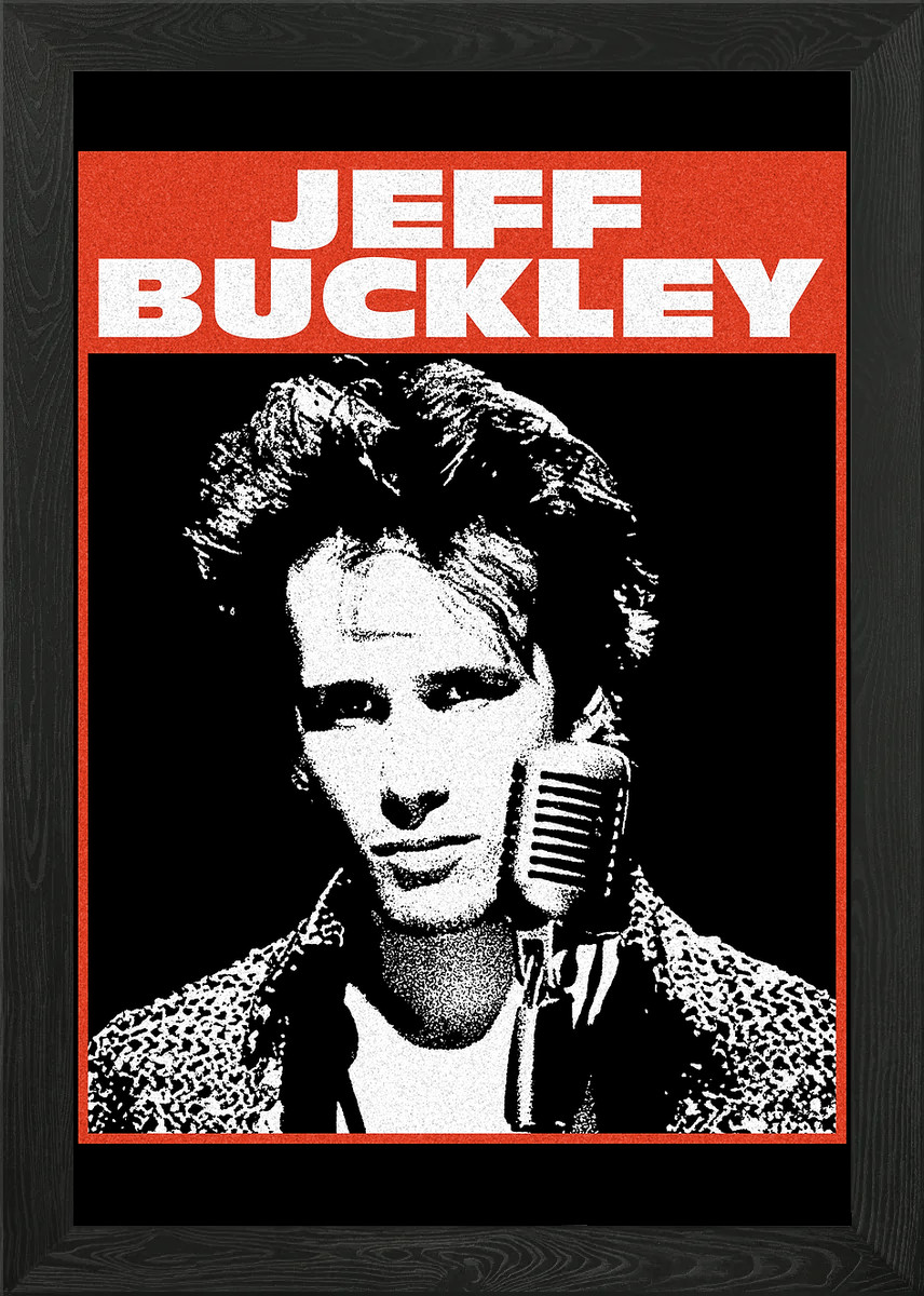 Jeff Buckley Music Poster Framed Wall Art Poster Canvas Print Picture