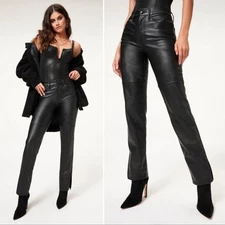 Good American Better Than Leather Faux Leather Pants 16