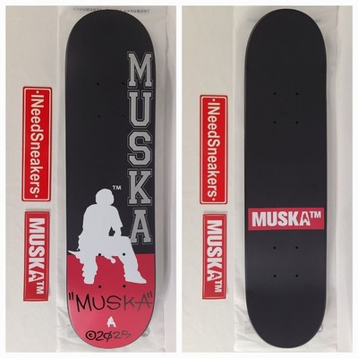 SIGNED Chad Muska Black Dipped Red Tail Skateboard Deck Size 6'' Kids Shortys  