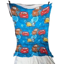 Disney Pixar Cars Sheet twin flat Lightning McQueen Tow  90" x 43" READ