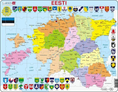 Puzzle - Estland (politisch) | Puzzle | 2015 | Larsen | EAN 7023850221145