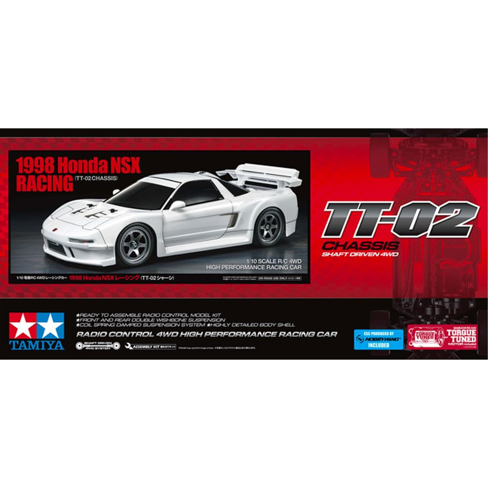 Tamiya 1/10 RC Car No.739 1998 Honda NSX Racing TT-02