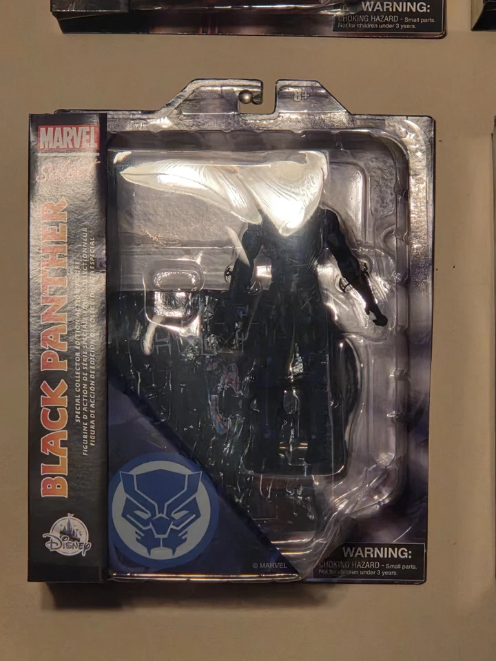 Figura de acción Black Panther Marvel Select Edición Coleccionista de Diamond Select Foto 2 de 2