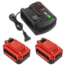 2Pack 20V 6.0Ah V20 Lithium ion Batteries Replacement V20 Craftsman 20V Lithi...