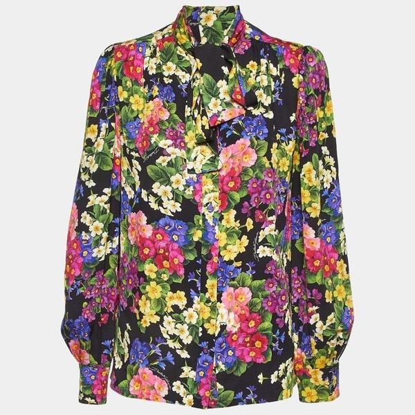 Women Dolce & Gabbana Shirt Multicolor Silk 36