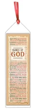 Names Of GOD Meanings Bookmark KJV Vinyl Sleeve 2"x7" Ribbon Jehovah Elohim 