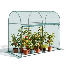 VEVOR Wind-Resistant Tall Crop Cage 5.9x2.98x4.9 ft Garden Plant Protection Tent