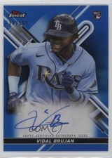 2022 Topps Finest Blue Refractor 133/150 Vidal Brujan #FA-VB Auto c2w