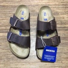 New With Box Birkenstock Arizona Habana Soft Footbed Narrow US L 7.0 M 5.0