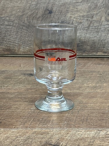 USAir Airlines Footed Wine Glass - 5” - from USAir Club