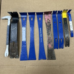 Pry Bar Nail Puller Lot of 10 Estwing, Pittsburgh, Dasco, Stanley More!