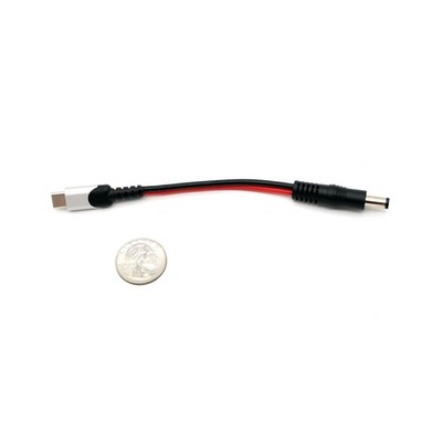 Kurzes USB-C 12 V PD Kabel   USB-C auf 2,1 mm DC Stromkabel für QRP QCX QMX uSDX