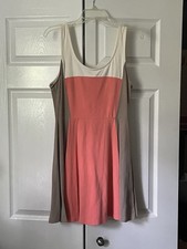 Express Color Block Skater Dress-size Large