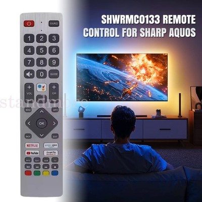 Fernbedienung Ersatz für Sharp Aquos TV ohne Stimme SHWRMC0133 SHW/RMC/0133