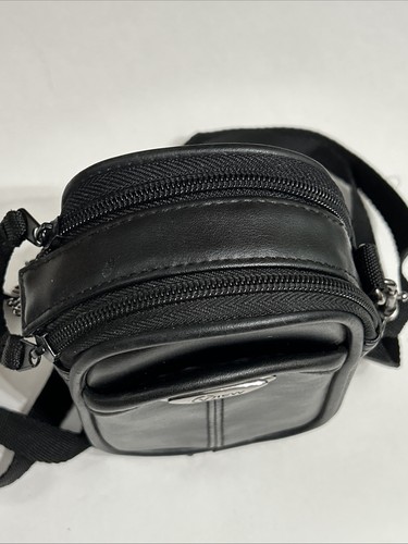 Borsa fotocamera View nera custodia doppia cerniera tracolla passante cintura 6”x4”x2” bella - Foto 2 di 9