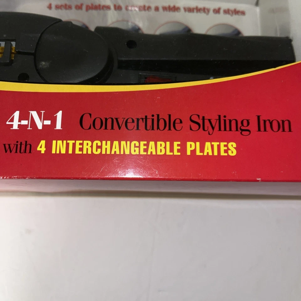 "Plancha de estilo convertible Wigo WG5304 4-N-1 4 placas intercambiables de 2-1/4"" de ancho" Foto 3 de 4