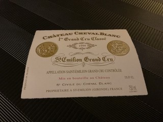 01 CHÂTEAU CHEVAL BLANC 1999 LABEL