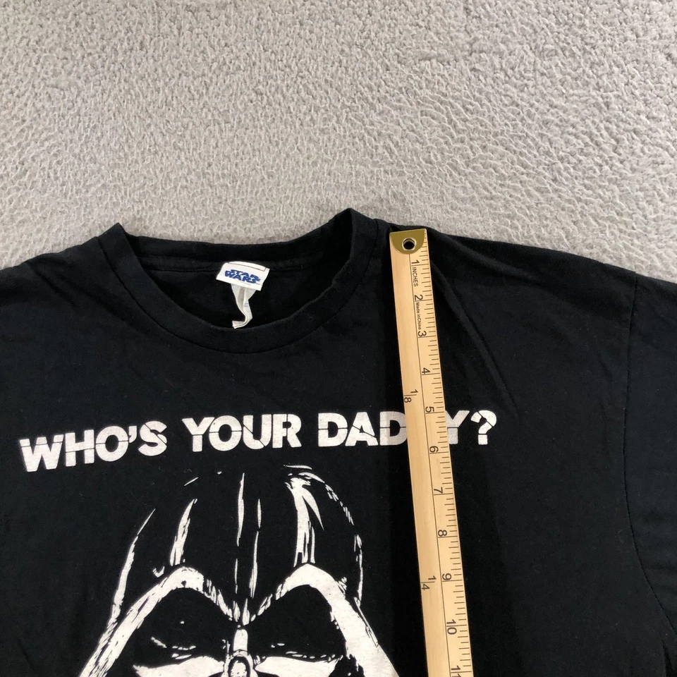 Camisa De Colección Star Wars Para Hombres Grande Darth Vader Who's Your Daddy Camiseta Lucasfilm Años 2000 Foto 4 de 4