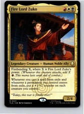Magic the Gathering Fire Lord Zuko Avatar: The Last Airbender MTG Free Shipping