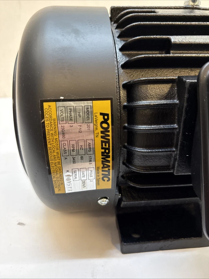 Powermatic 201 Planer Motor 7.5 Hp 3Ph 6012119 - Image 3 of 4