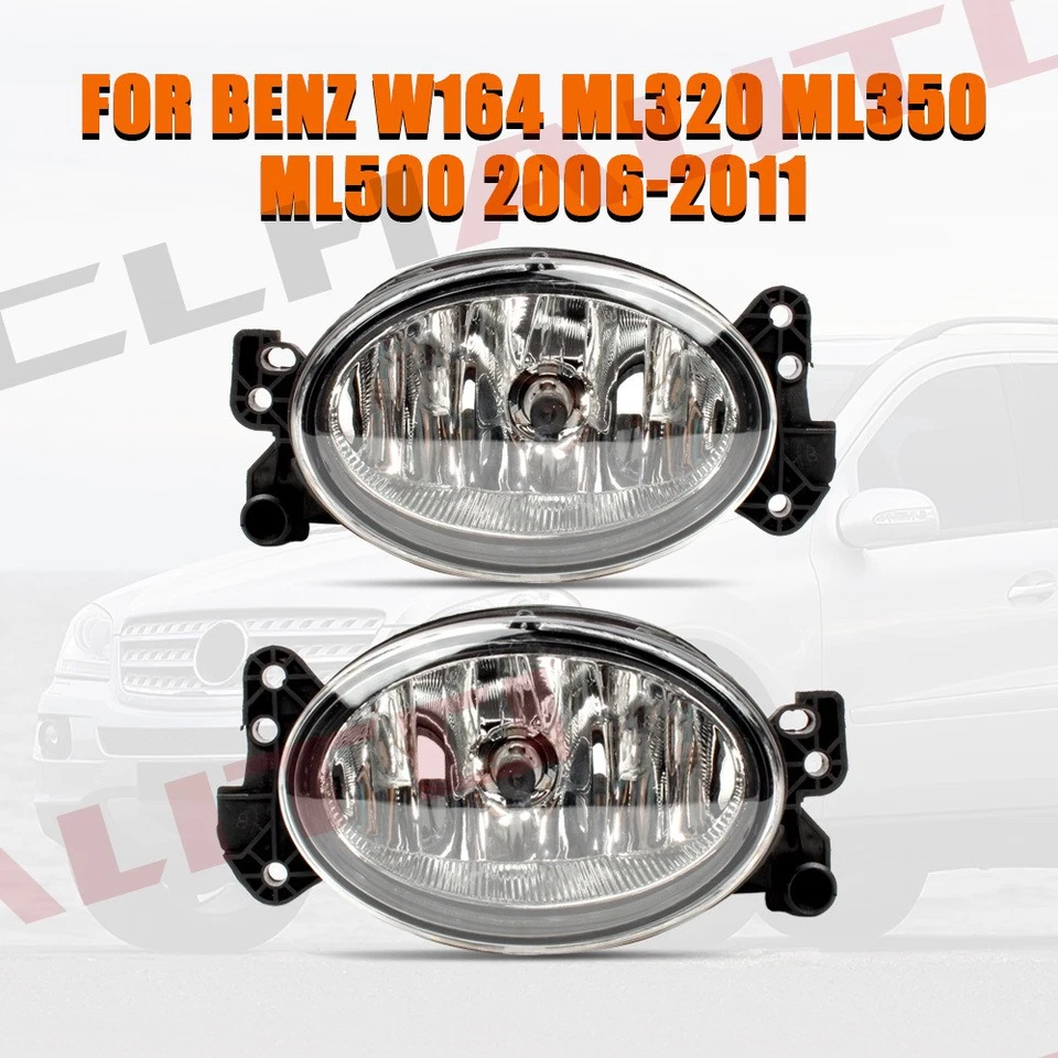 Pair For Mercedes Benz X164 GL320 GL450 GL550 2007 2008 2009 Fog Light Lamp Bulb - Image 2 of 4