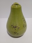 Vintage Studio Pottery Handled Vase Green Pear Crackle Glaze Signed JW Heavy MCM — photo 4