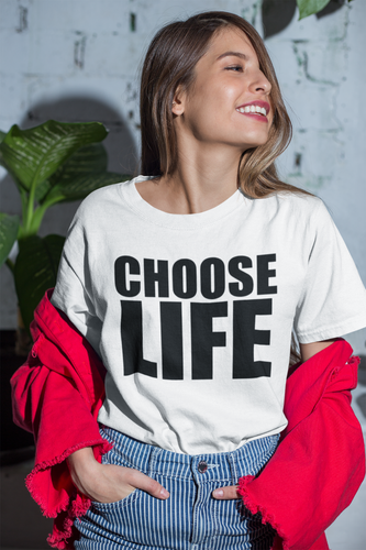 buzz shirts Choose Life Womens T-shirt, retro jaren 80 dames