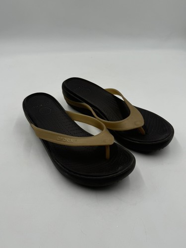 Crocs Carlie Platform Flip Flop Sandals Women's Size 9 - Picture 2 of 11