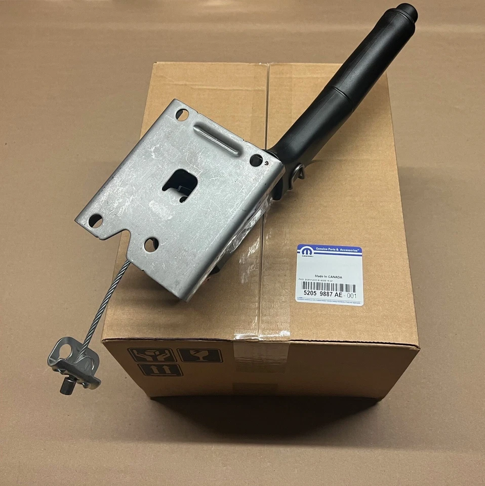 Manija de freno de estacionamiento de emergencia Jeep Wrangler 2007-2010 4 puertas genuino Mopar OEM Foto 3 de 4