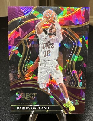 2023-24 Select Darius Garland Purple Cracked Ice Prizm /99 Courtside