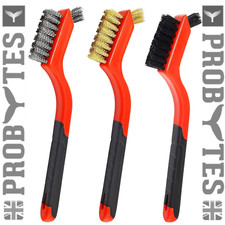 3 Pcs Small Steel Wire Hand Brush Stainless Steel Bristles Rust Paint Removal