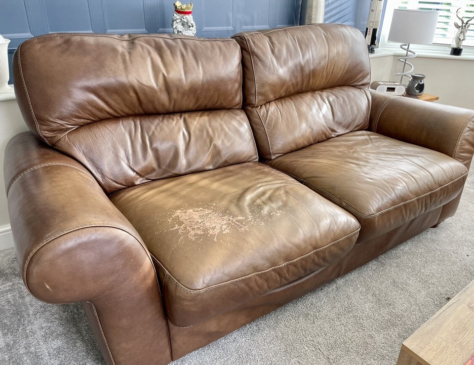 FREE. SCS Leather Sofa And Chair eBay