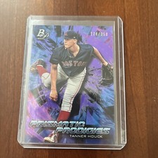 2018 Bowman Platinum Prismatic Prodigies Purple /250 Tanner Houck #PPP-3