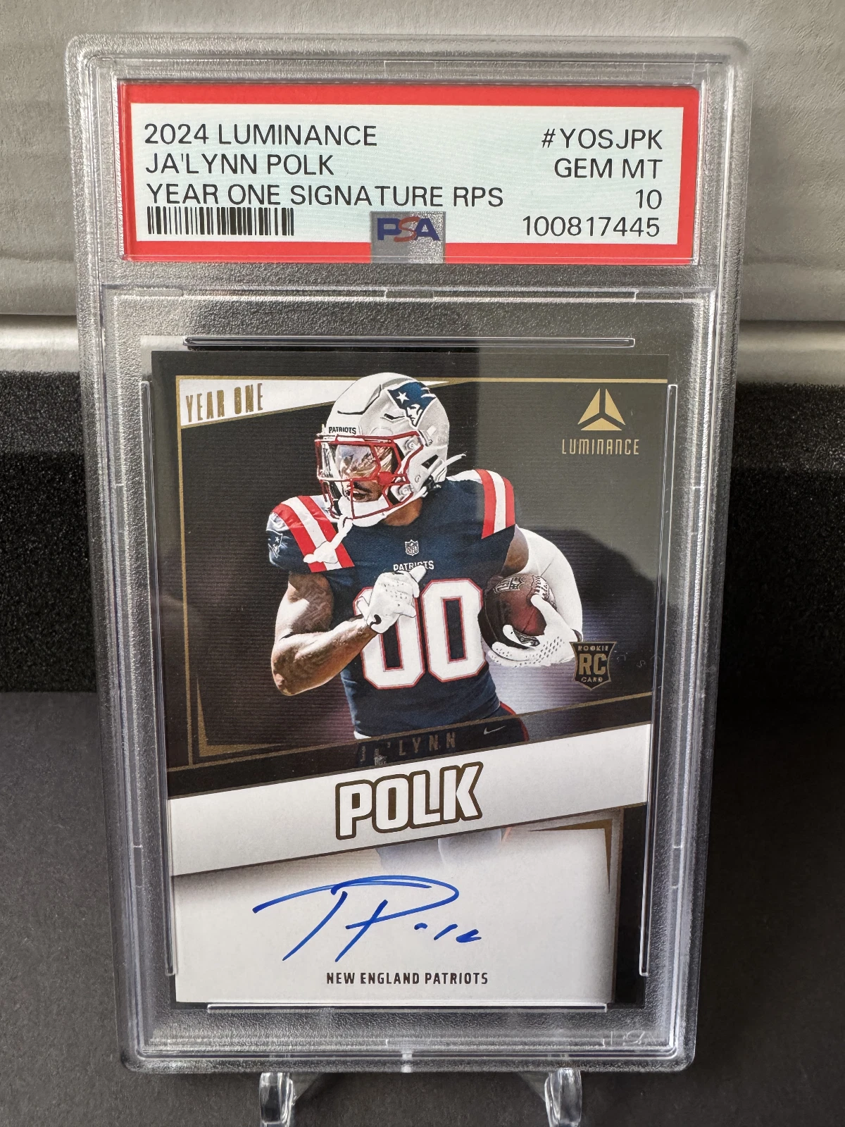 Ja'Lynn Polk Panini Luminance Year One Signatures Rps #YOSJPK Base