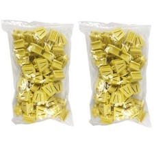 100 Dental Bite Block Autoclavable Silicone Mouth Props Yellow 2 Bag of 50 