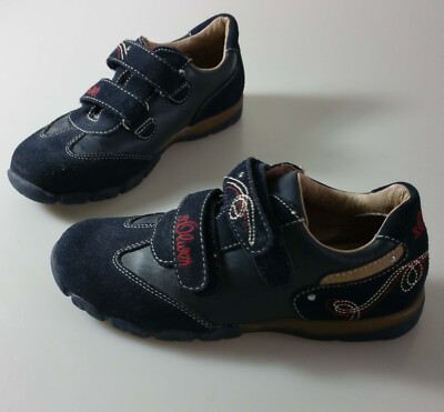    Neue S Oliver Sneakers Halbschuhe Turnschuhe Echtleder  NP: 129.-  Gr.32