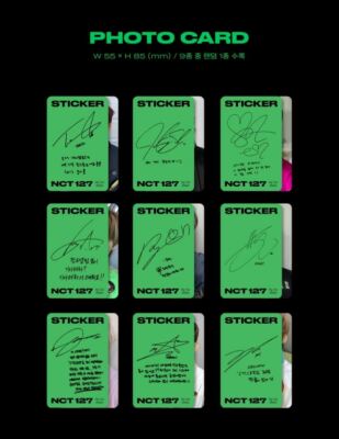 NCT 127] Sticker / Sticky ver. Official Photocard - Haechan